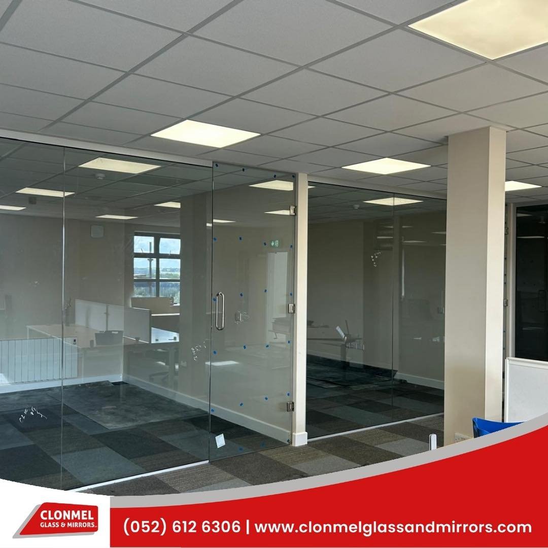 Glass Office Fit-Out completed this week in Co. Waterford ✨Looking to give your office a modern, (1)